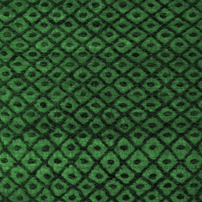 Square Machine Washable Abstract Emerald Green Modern Area Rugs, wshabs4461emgrn