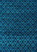 Machine Washable Abstract Turquoise Modern Area Rugs, wshabs4461turq