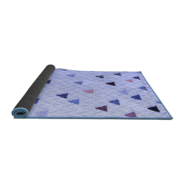 Sideview of Solid Blue Modern Rug, abs4462blu