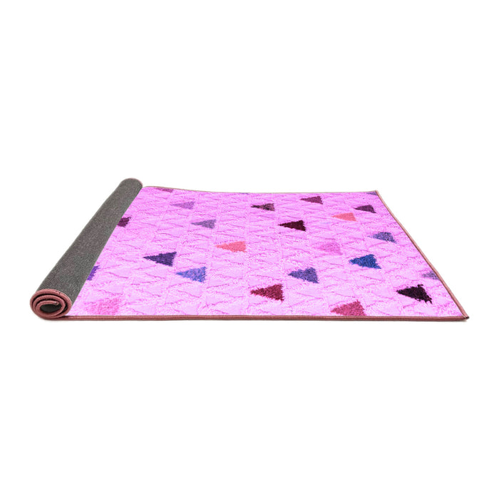 Sideview of Solid Purple Modern Rug, abs4462pur