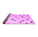 Sideview of Solid Purple Modern Rug, abs4462pur