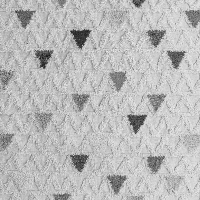 Machine Washable Solid Gray Modern Rug, wshabs4462gry