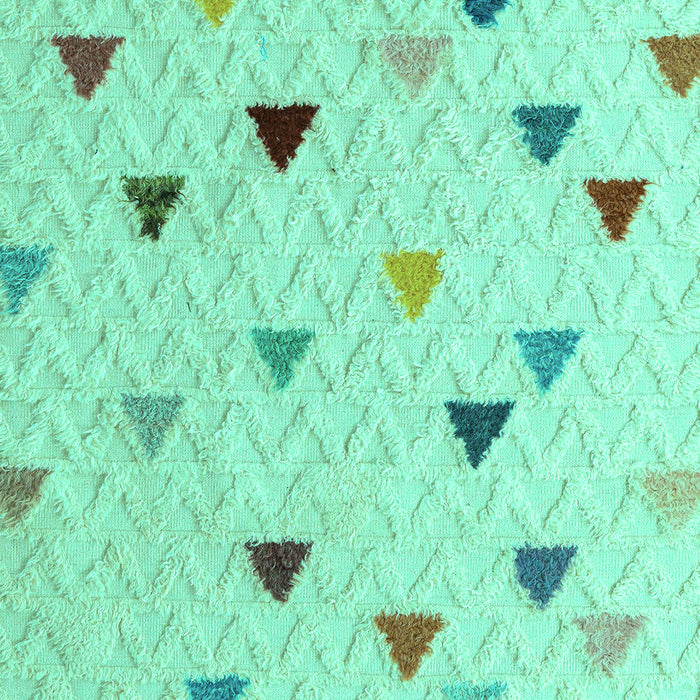 Machine Washable Solid Turquoise Modern Area Rugs, wshabs4462turq