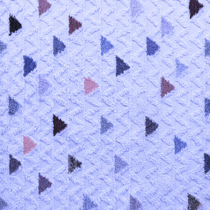 Square Machine Washable Solid Blue Modern Rug, wshabs4462blu