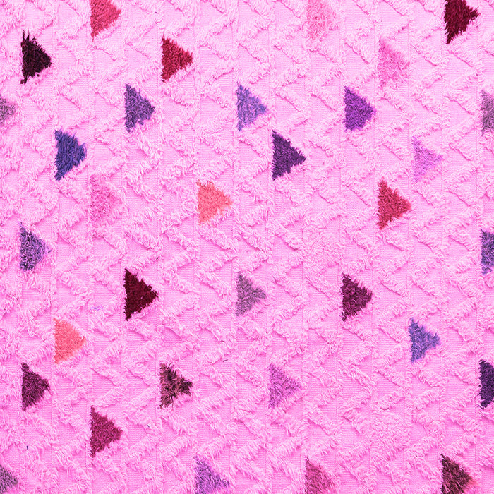 Square Solid Pink Modern Rug, abs4462pnk