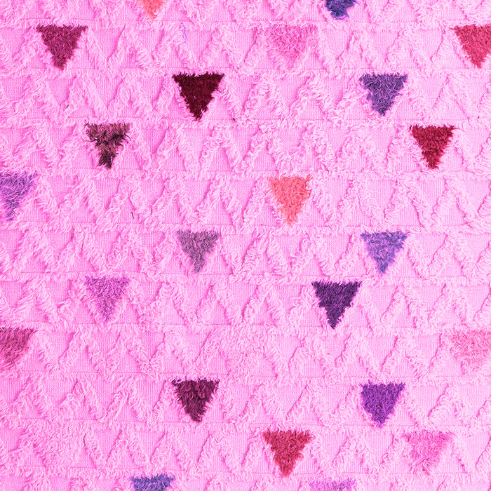 Machine Washable Solid Pink Modern Rug, wshabs4462pnk