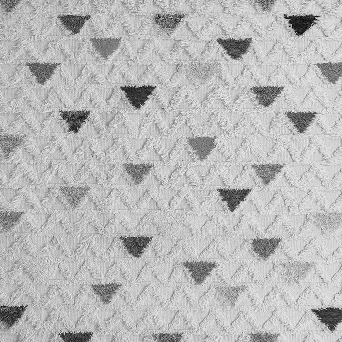 Square Machine Washable Solid Gray Modern Rug, wshabs4462gry