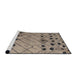 Sideview of Machine Washable Abstract Coffee Brown Rug, wshabs4463