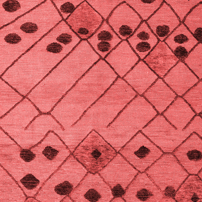 Abstract Red Modern Area Rugs