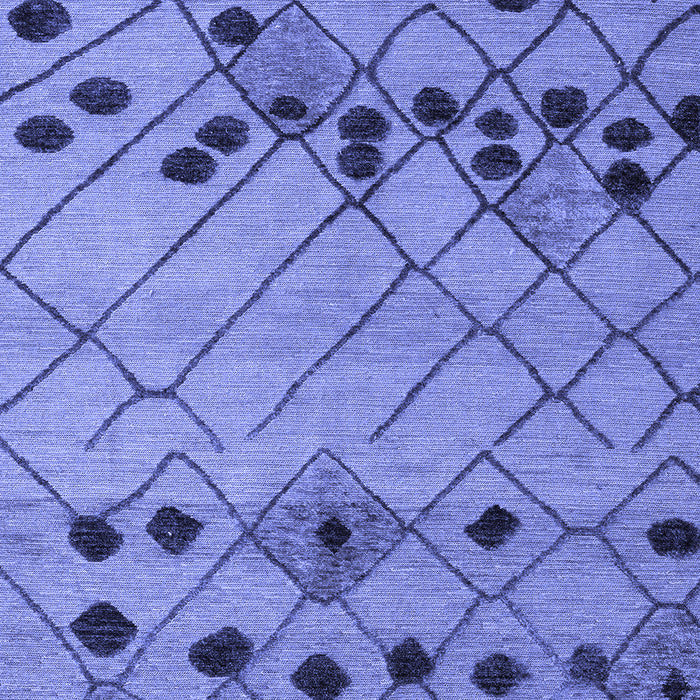 Abstract Blue Modern Rug, abs4463blu