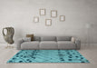 Machine Washable Abstract Light Blue Modern Rug in a Living Room, wshabs4463lblu