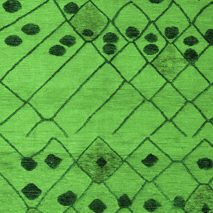 Abstract Green Modern Rug, abs4463grn