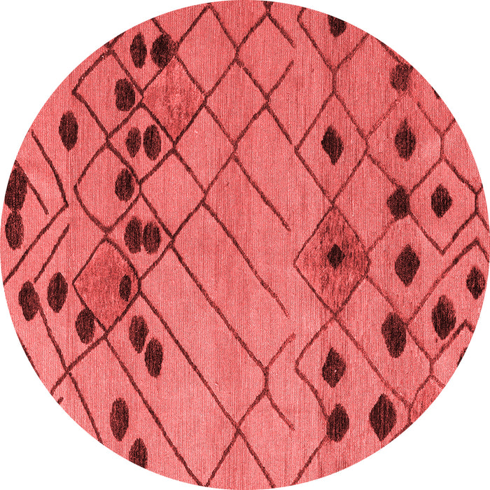 Abstract Red Modern Rug, abs4463red