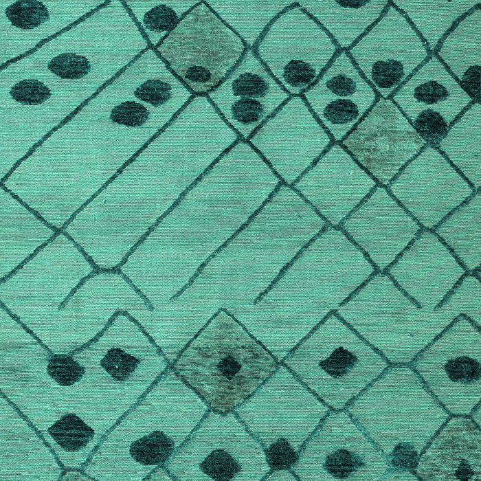 Abstract Turquoise Modern Rug, abs4463turq