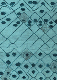 Abstract Light Blue Modern Rug, abs4463lblu