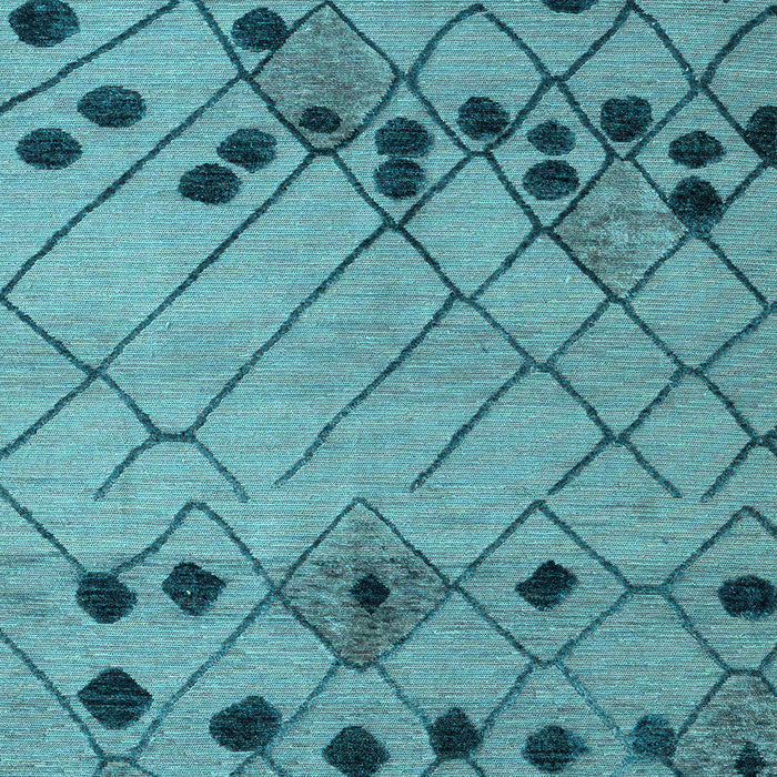 Abstract Light Blue Modern Rug, abs4463lblu