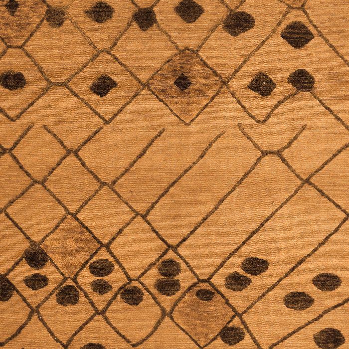 Machine Washable Abstract Orange Modern Area Rugs, wshabs4463org