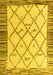 Solid Yellow Modern Rug, abs4464yw