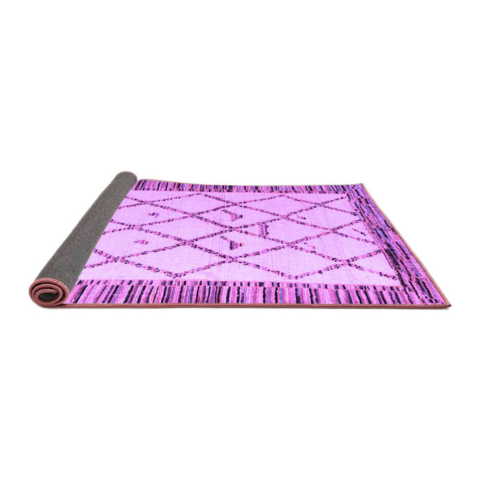 Sideview of Solid Purple Modern Rug, abs4464pur