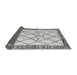 Sideview of Solid Gray Modern Rug, abs4464gry