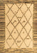 Machine Washable Solid Brown Modern Rug, wshabs4464brn