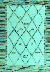 Solid Turquoise Modern Rug, abs4464turq