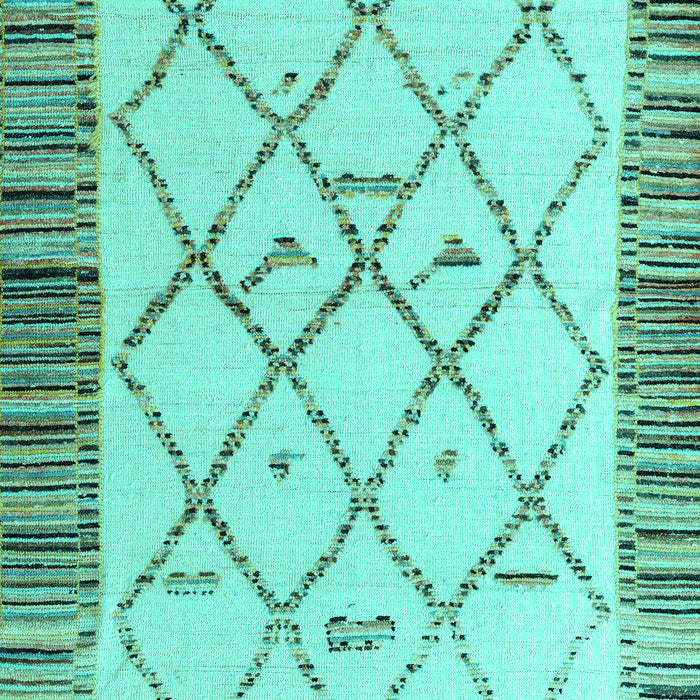 Solid Turquoise Modern Rug, abs4464turq