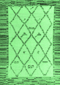 Solid Emerald Green Modern Rug, abs4464emgrn