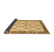 Sideview of Solid Brown Modern Rug, abs4464brn