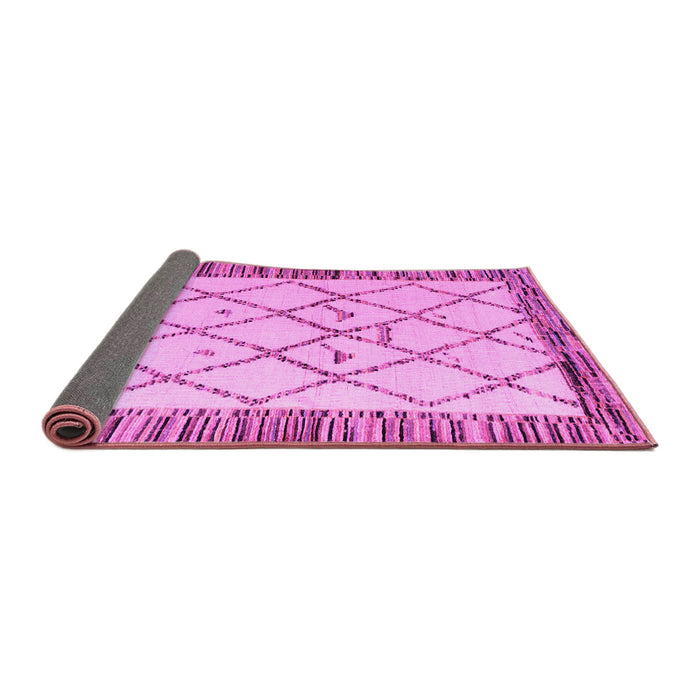 Sideview of Solid Pink Modern Rug, abs4464pnk