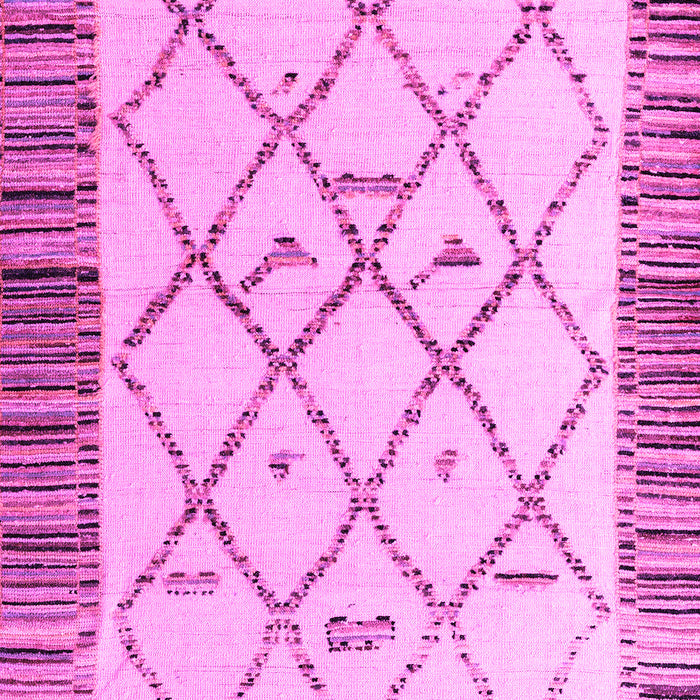 Machine Washable Solid Pink Modern Rug, wshabs4464pnk