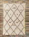 Abstract Dark Almond Brown Solid Rug, abs4464