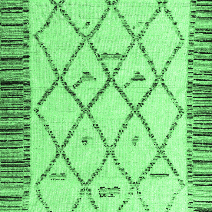 Machine Washable Solid Emerald Green Modern Area Rugs, wshabs4464emgrn