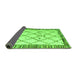 Sideview of Solid Green Modern Rug, abs4464grn