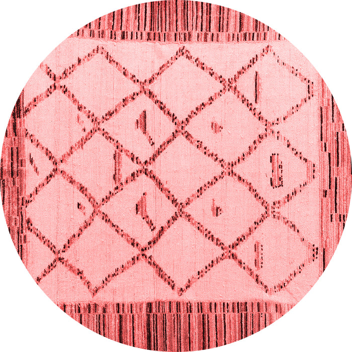 Machine Washable Solid Red Modern Rug, wshabs4464red