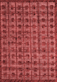 Abstract Red Modern Rug, abs4465red