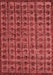 Abstract Red Modern Area Rugs