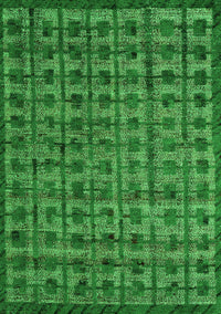 Abstract Green Modern Rug, abs4465grn