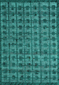 Abstract Turquoise Modern Rug, abs4465turq