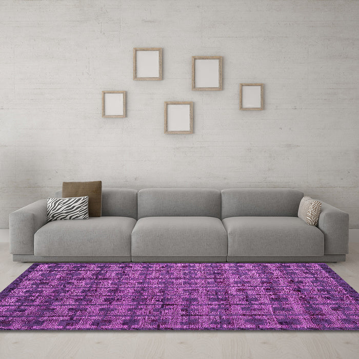 Machine Washable Abstract Pink Modern Rug in a Living Room, wshabs4465pnk