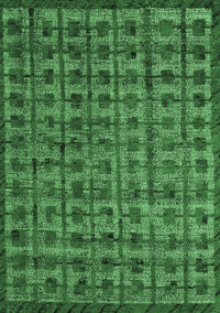 Abstract Emerald Green Modern Rug, abs4465emgrn