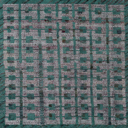 Square Abstract Light Slate Gray Modern Rug, abs4465