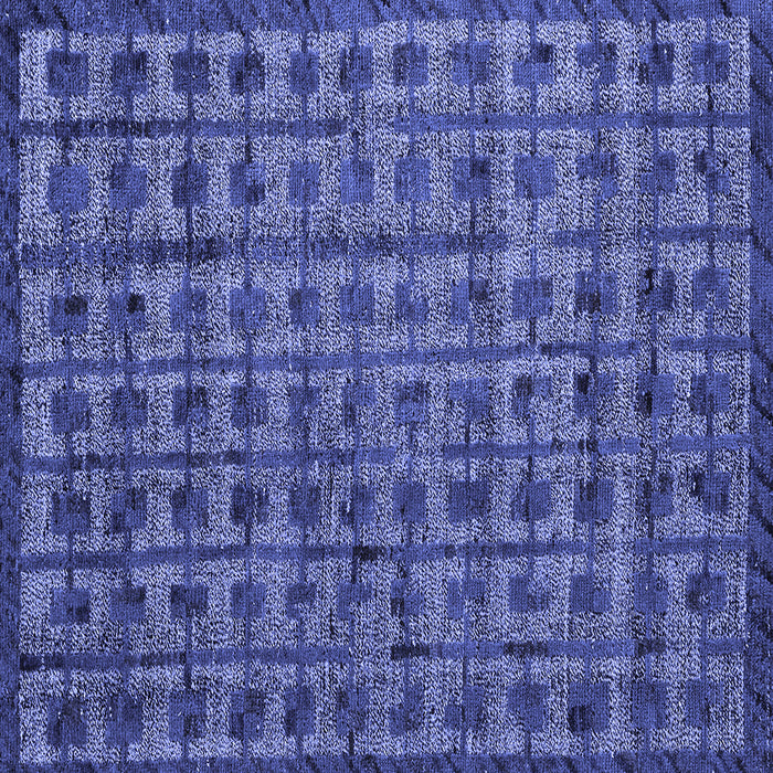 Square Abstract Blue Modern Rug, abs4465blu
