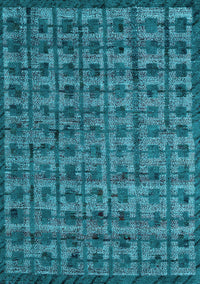 Abstract Light Blue Modern Rug, abs4465lblu