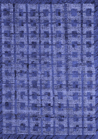 Abstract Blue Modern Rug, abs4465blu