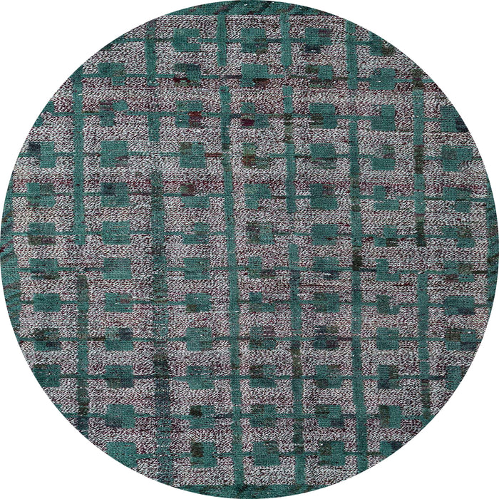 Round Machine Washable Abstract Light Slate Gray Rug, wshabs4465