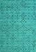 Abstract Turquoise Modern Rug, abs4466turq