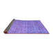 Sideview of Abstract Purple Modern Rug, abs4466pur