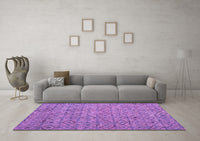 Machine Washable Abstract Pink Modern Rug, wshabs4466pnk