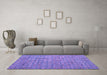 Machine Washable Abstract Purple Modern Area Rugs in a Living Room, wshabs4466pur